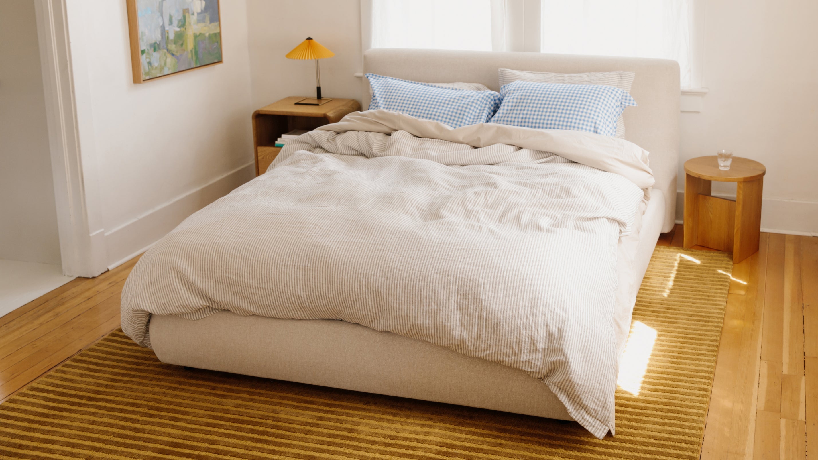 Lit de rêve avec rangement, Queen, Latte