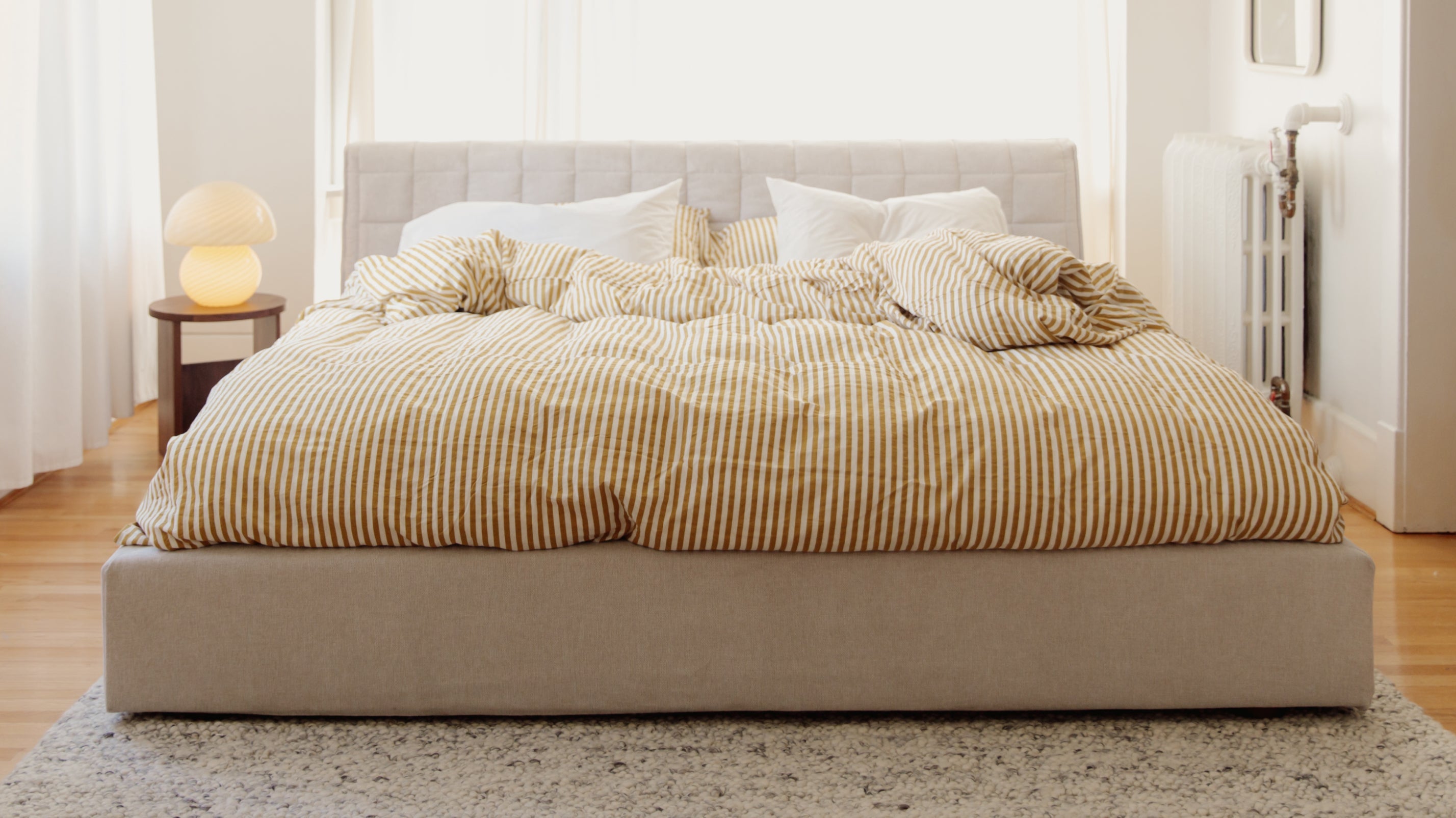 Lit matelassé avec rangement, Queen, gris sidéral