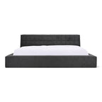 Lit matelassé avec rangement, Queen, gris sidéral