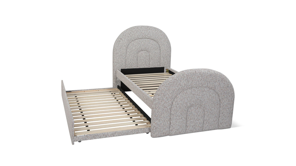 Lit gigogne Sunrise, deux places, couleur galets