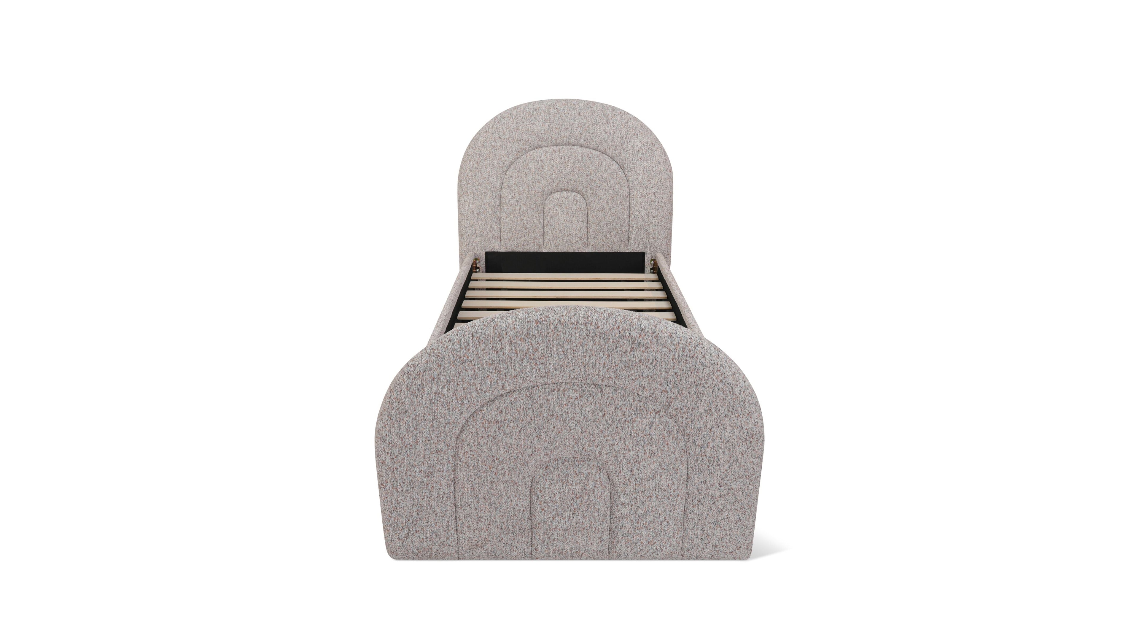 Lit gigogne Sunrise, deux places, couleur galets