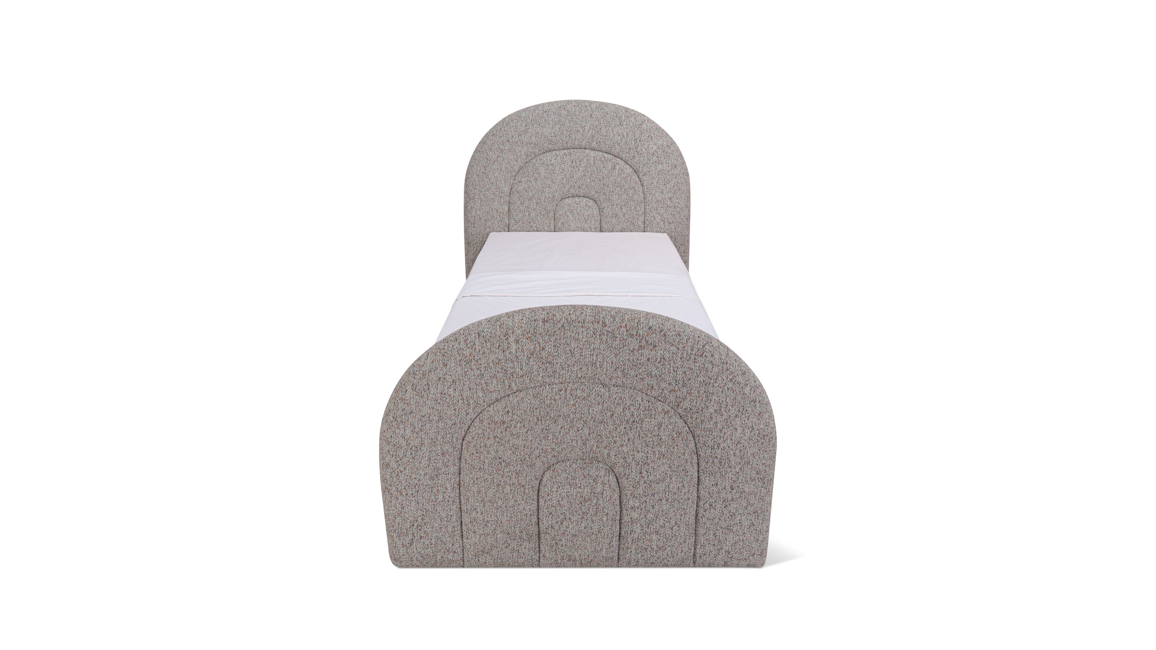 Lit gigogne Sunrise, deux places, couleur galets