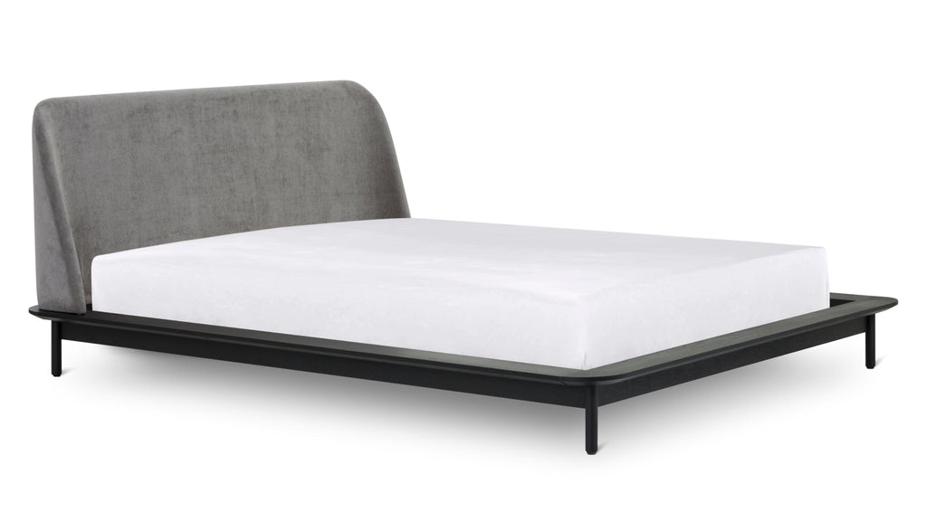 Lit Easy Edge, Queen, chêne noir