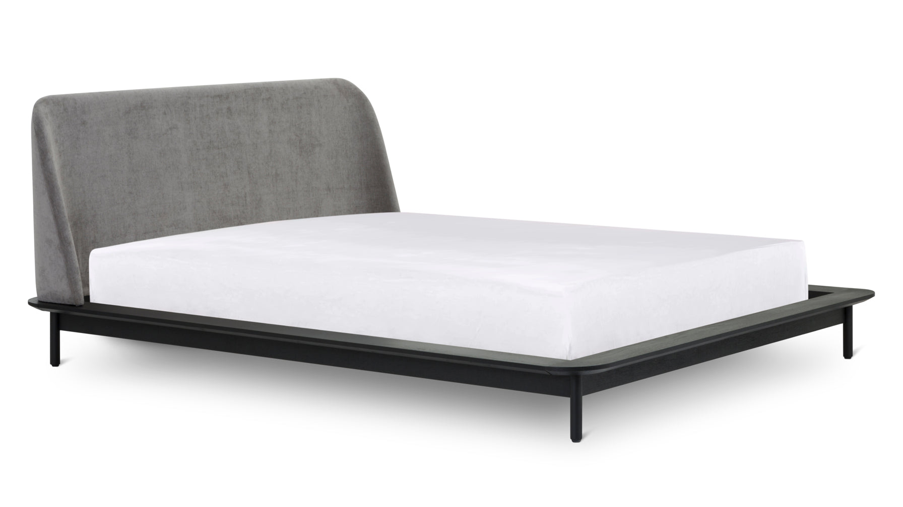 Lit Easy Edge, Queen, chêne noir