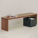 Banc Form, 3 places, noyer américain