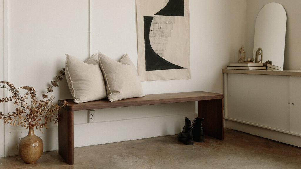 Banc Form, 4 places, noyer américain