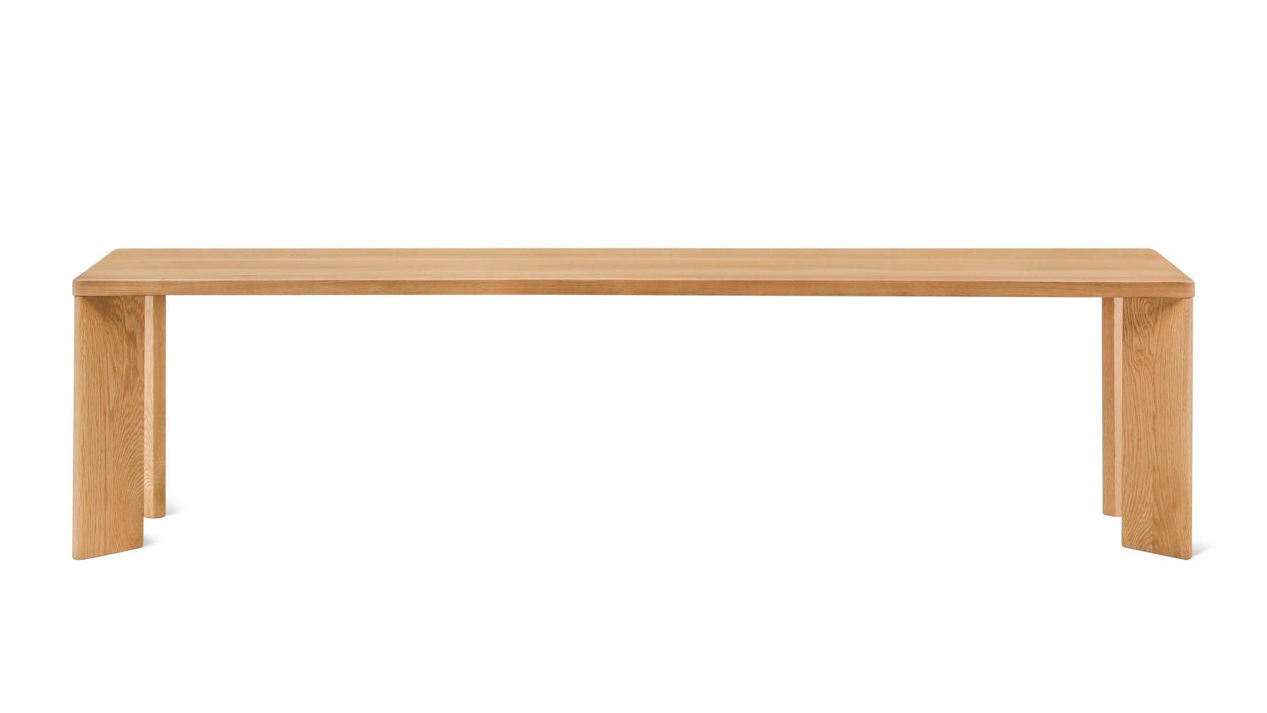 Banc à cadre, 3 places, chêne