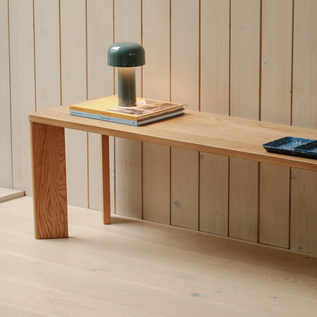 Banc à cadre, 2 places, chêne