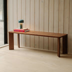 Banc à cadre, 2 places, noyer américain