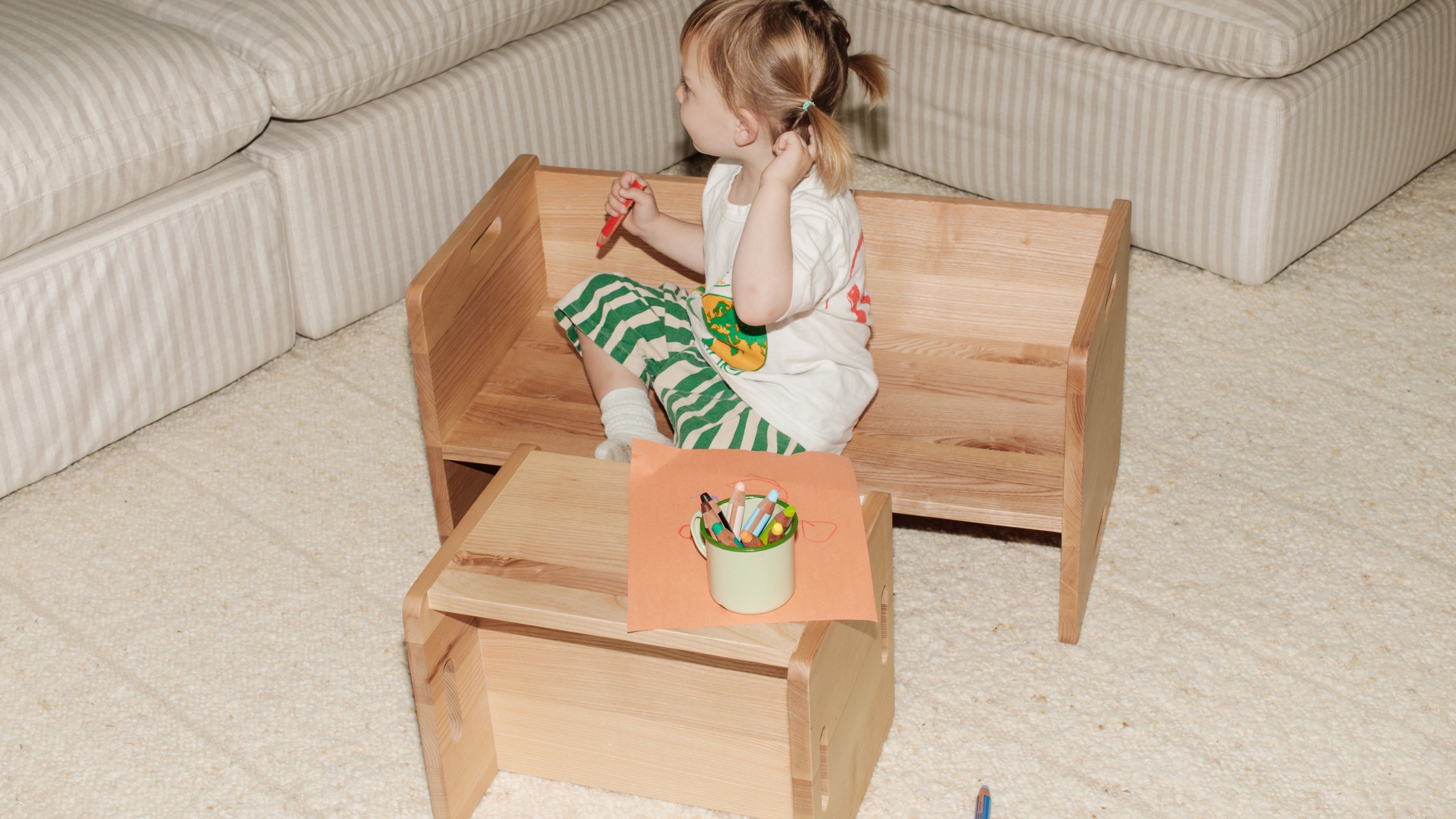 Banc Flip Me, frêne