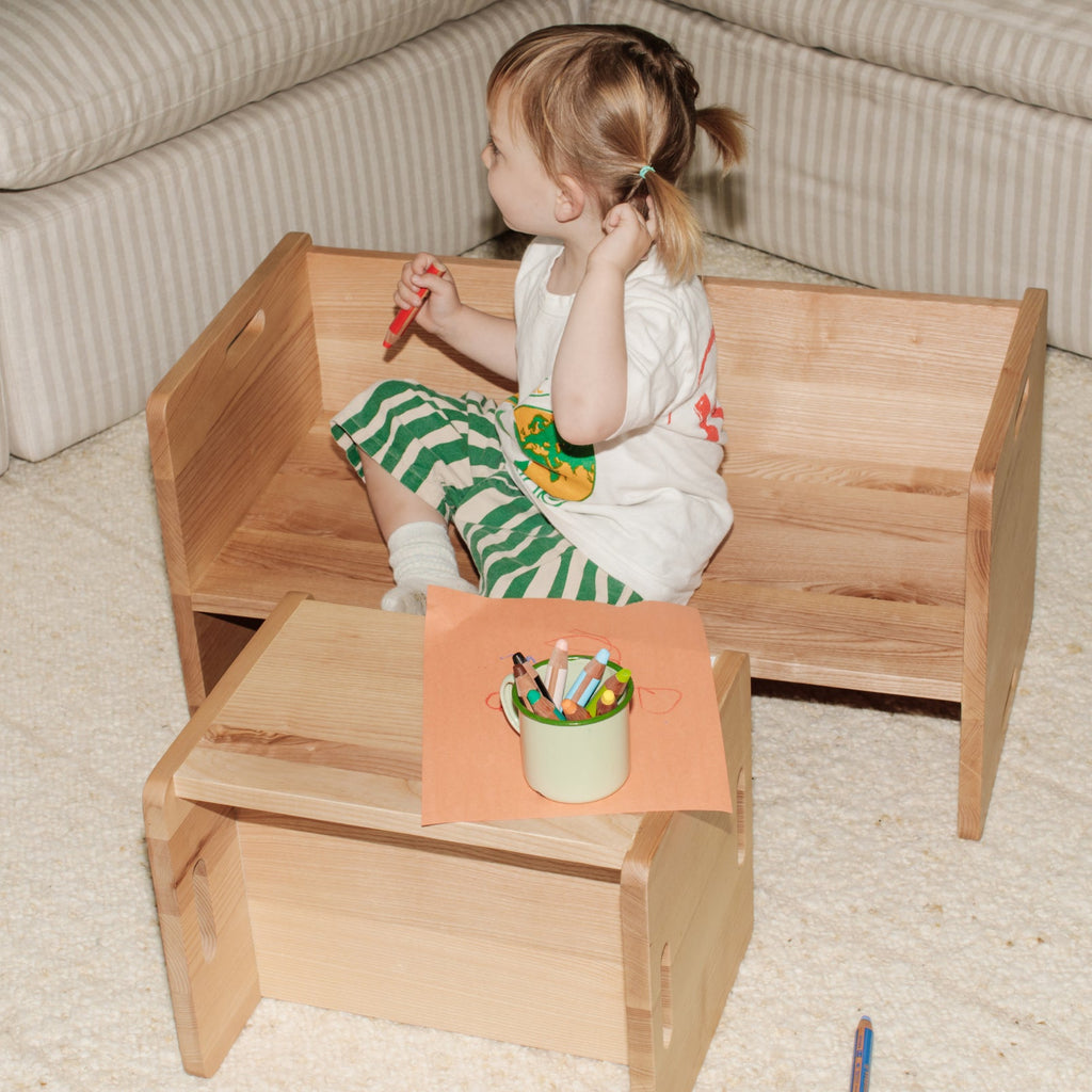 Banc Flip Me, frêne