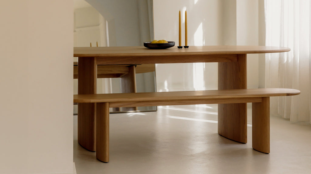 Banc Union, 2 places, chêne blanc