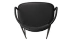 Tabouret de bar Slow Mornings, cuir anthracite/métal noir