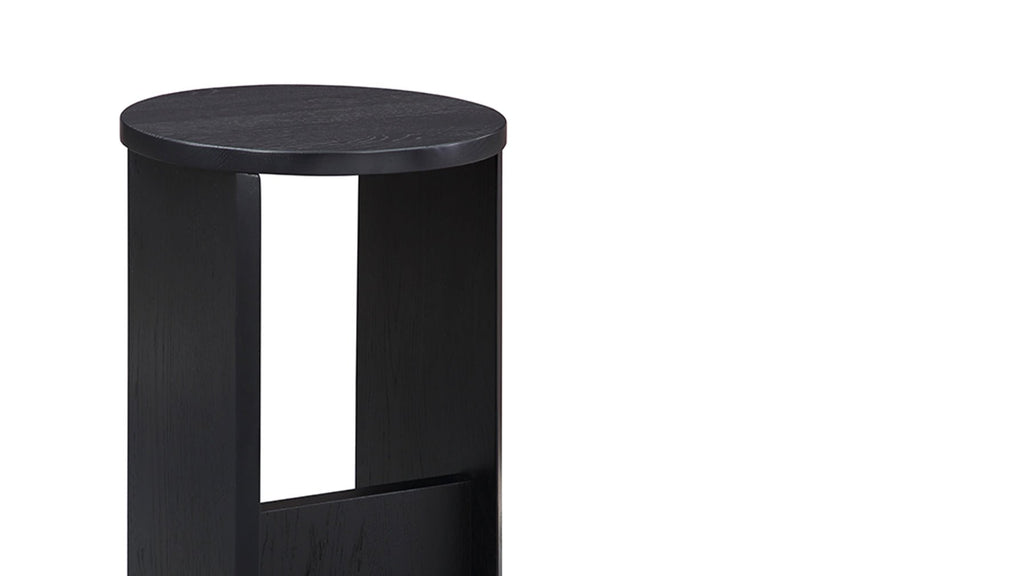 Tabouret de bar, comptoir, chêne noir