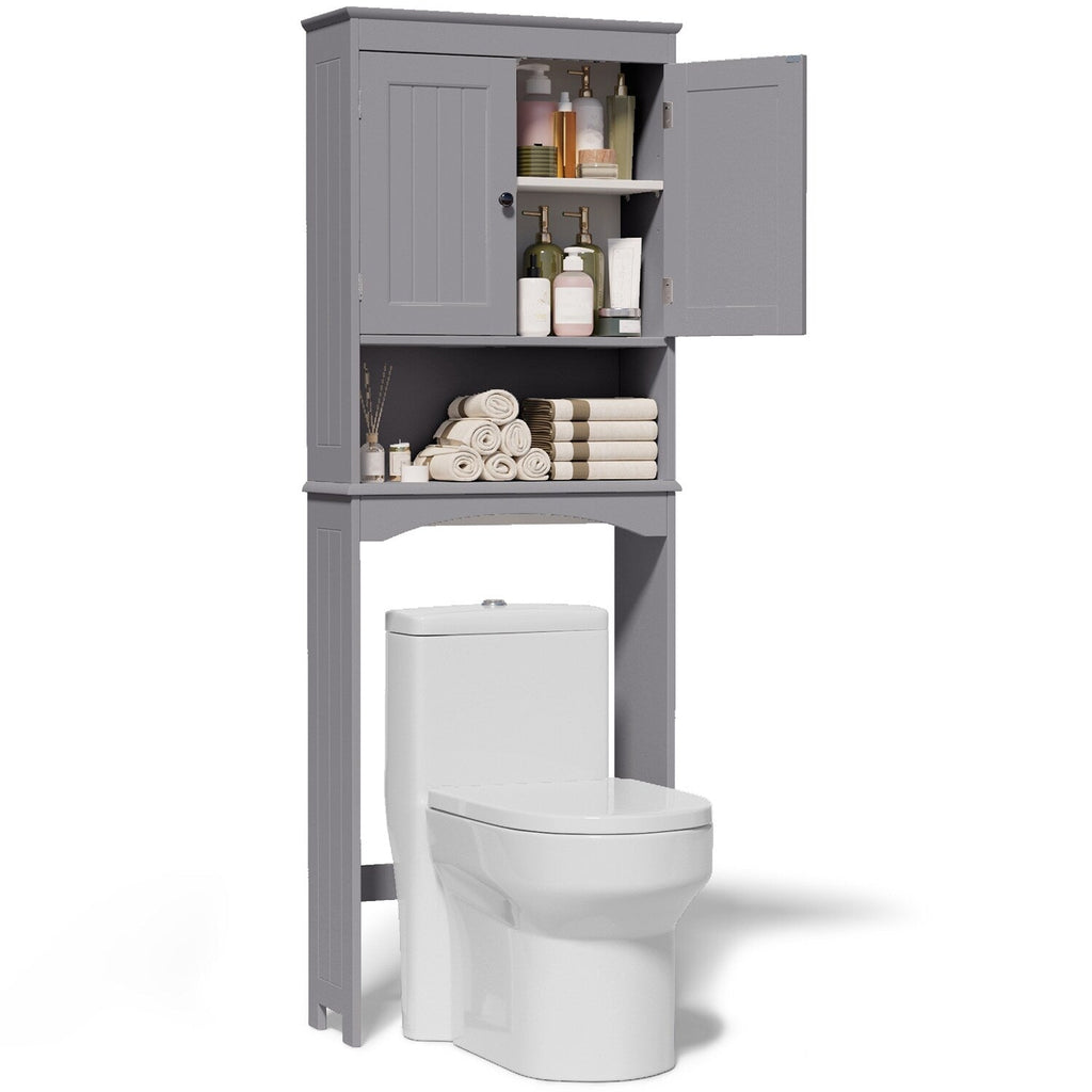 Meuble de rangement pour salle de bain, meuble de rangement pour toilettes, étagère de salle de bain au-dessus des toilettes, toilettes gain de place