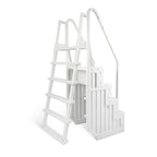 Escabeau de piscine Blue Wave Easy avec échelle extérieure pour piscines hors sol – 82,5 cm (l) x 142 cm (P) x 206 cm (H)