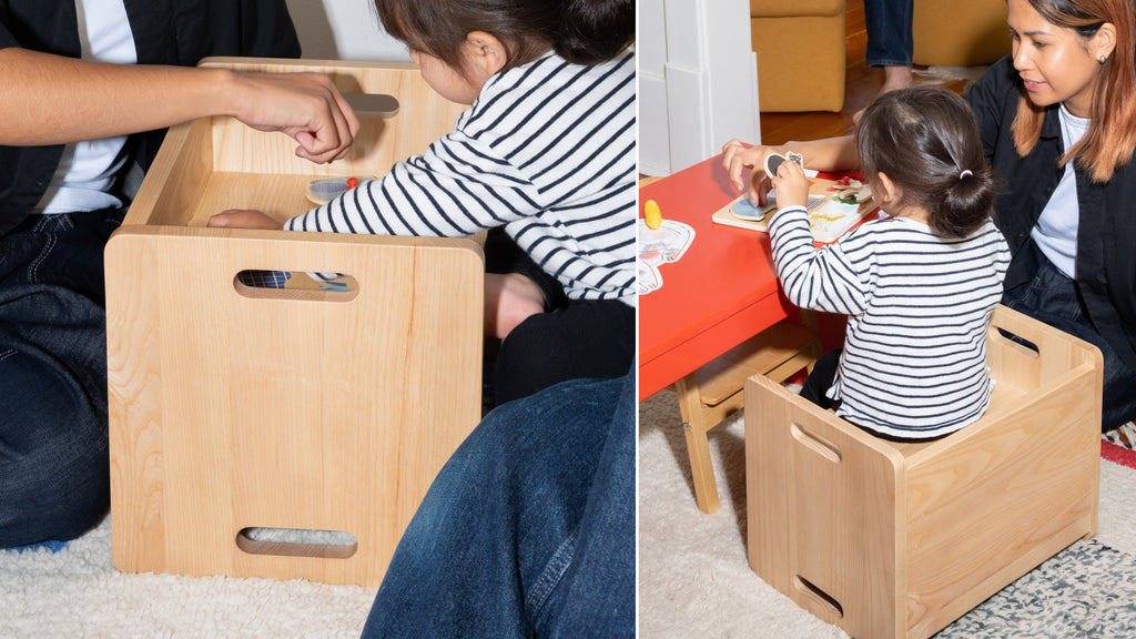 Chaise Flip Me, grande, frêne