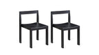 Chaises de salle à manger Plane (lot de deux), chêne noir