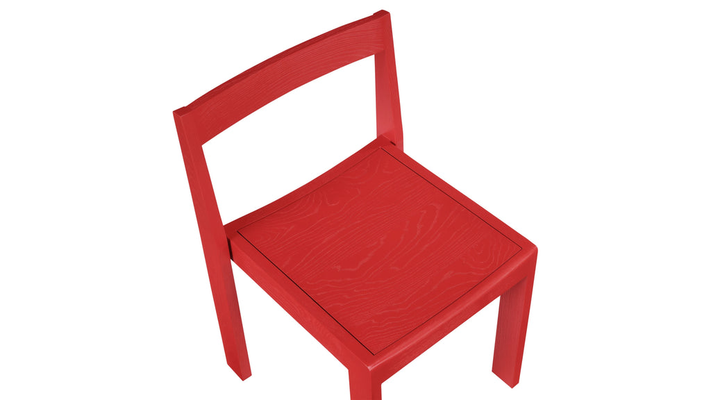 Chaises de salle à manger Plane (lot de deux), Coquelicot