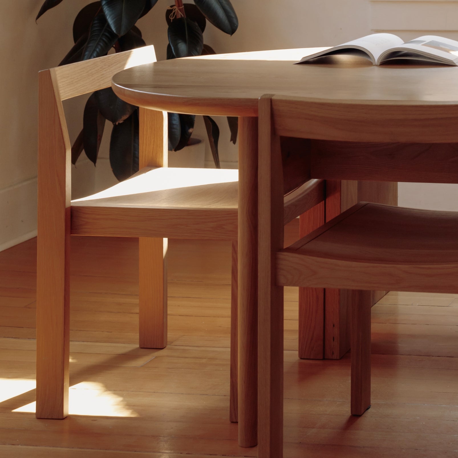 Chaises de salle à manger Plane (lot de deux), chêne