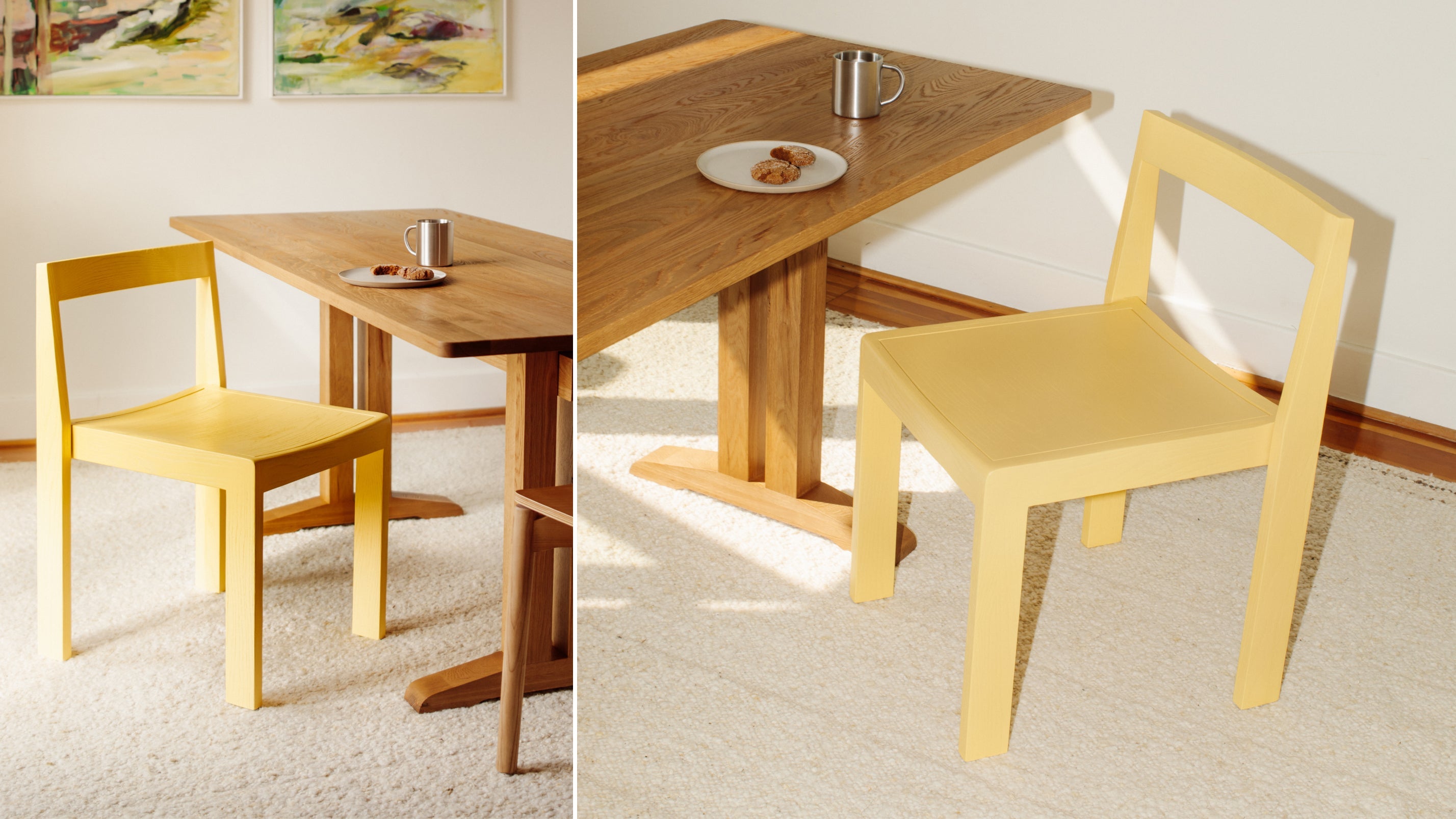 Chaises de salle à manger Plane (lot de deux), citron