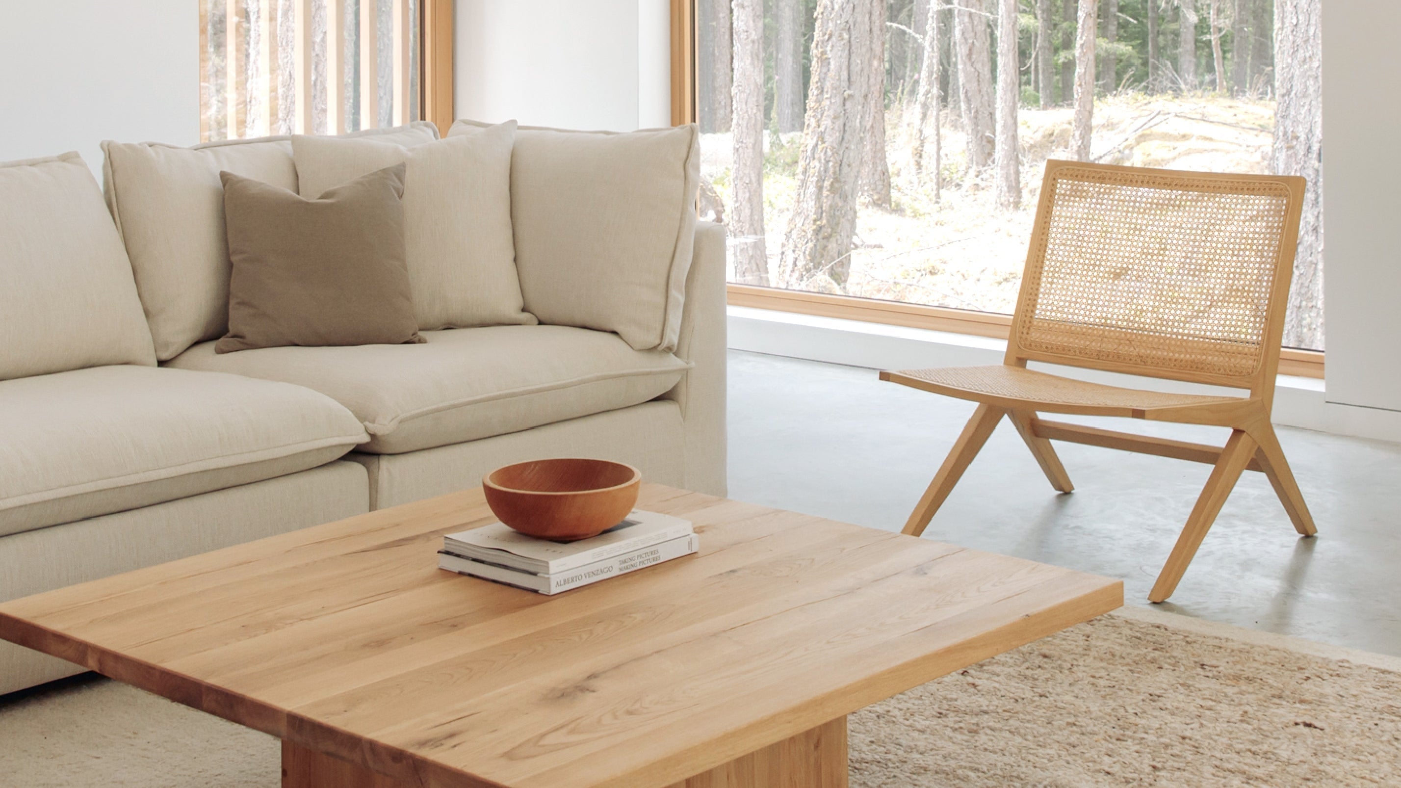 Fauteuil de salon Endless Summer, rotin naturel/frêne