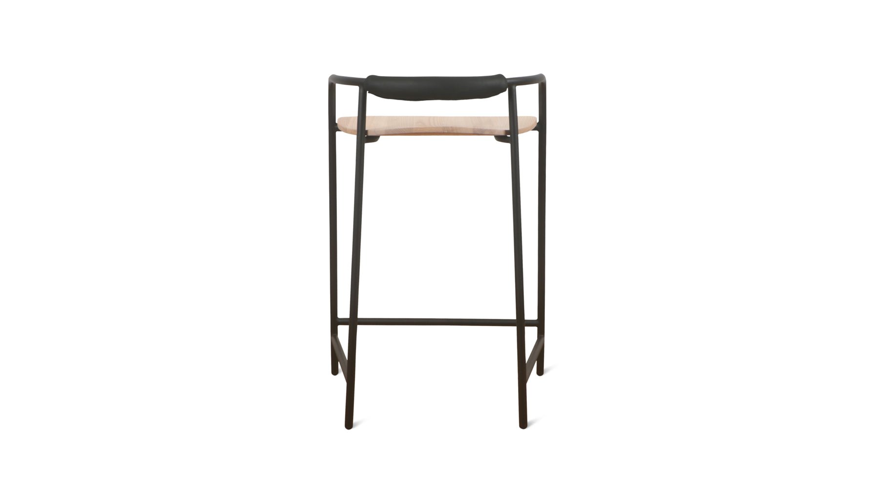 Tabouret de comptoir Slow Mornings, métal naturel/noir