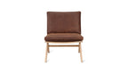 Fauteuil lounge Endless Summer avec coussin, cuir frêne/cognac