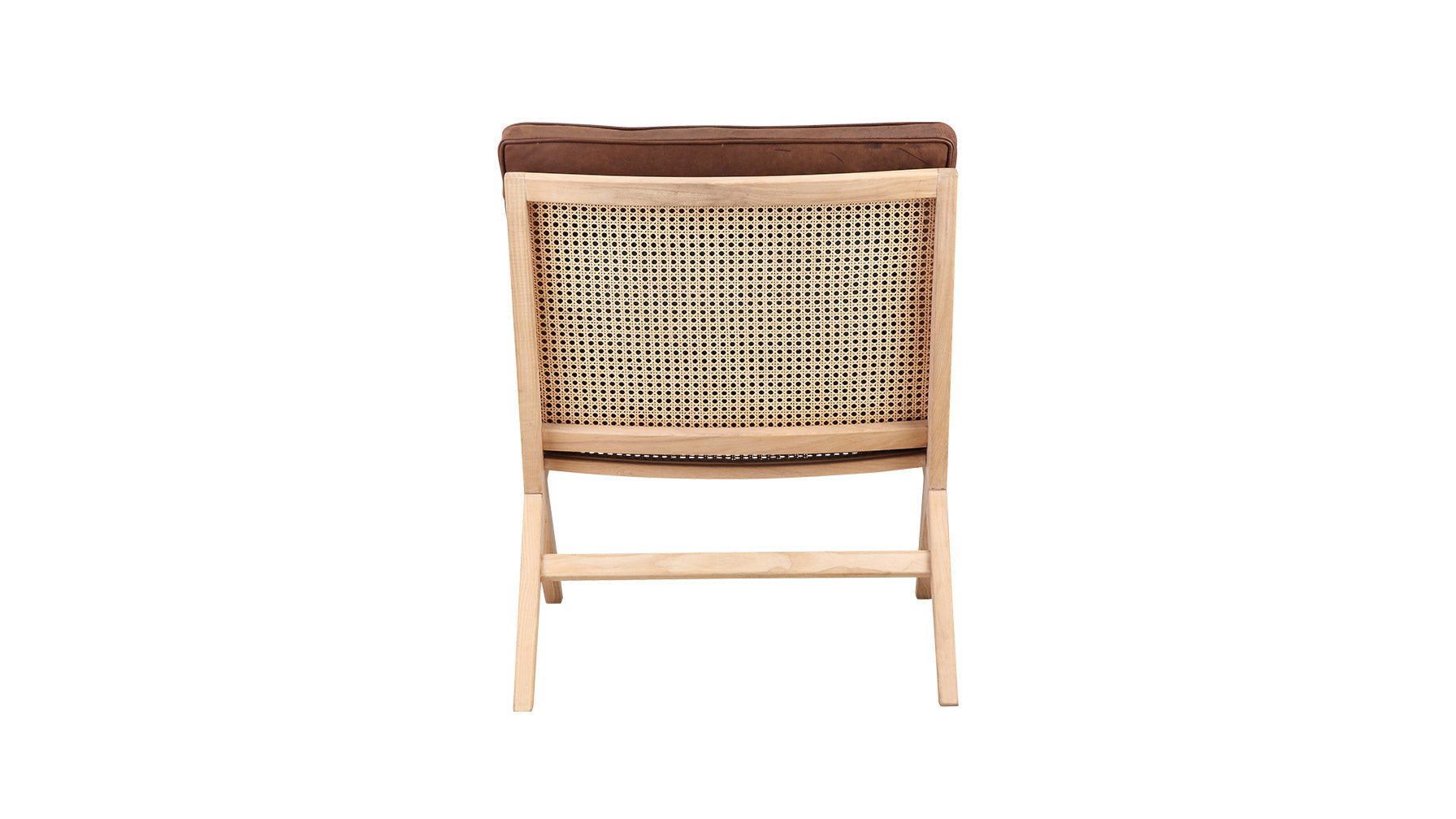 Fauteuil lounge Endless Summer avec coussin, cuir frêne/cognac