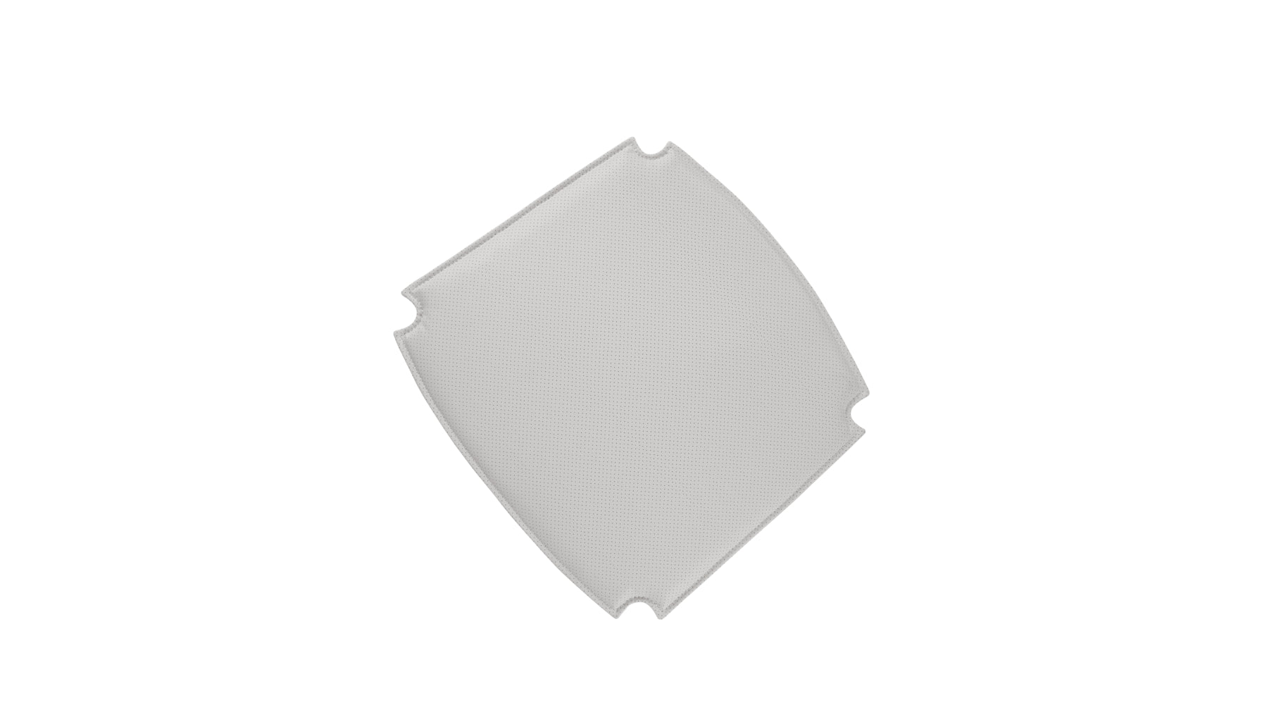 Coussin d'assise - Chaise de salle à manger à dossier rabattable, blanc