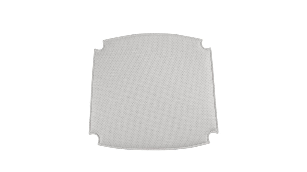 Coussin d'assise - Chaise de salle à manger à dossier rabattable, blanc