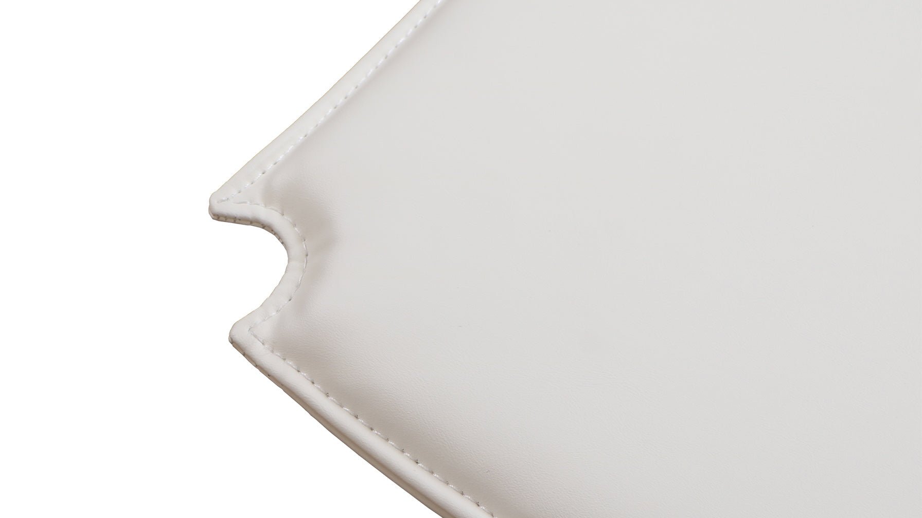 Coussin d'assise - Chaise de salle à manger à dossier rabattable, blanc