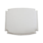 Coussin d'assise - Chaise de salle à manger à dossier rabattable, blanc