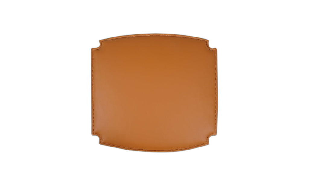 Coussin d'assise - Chaise de salle à manger à dossier rabattable, cognac