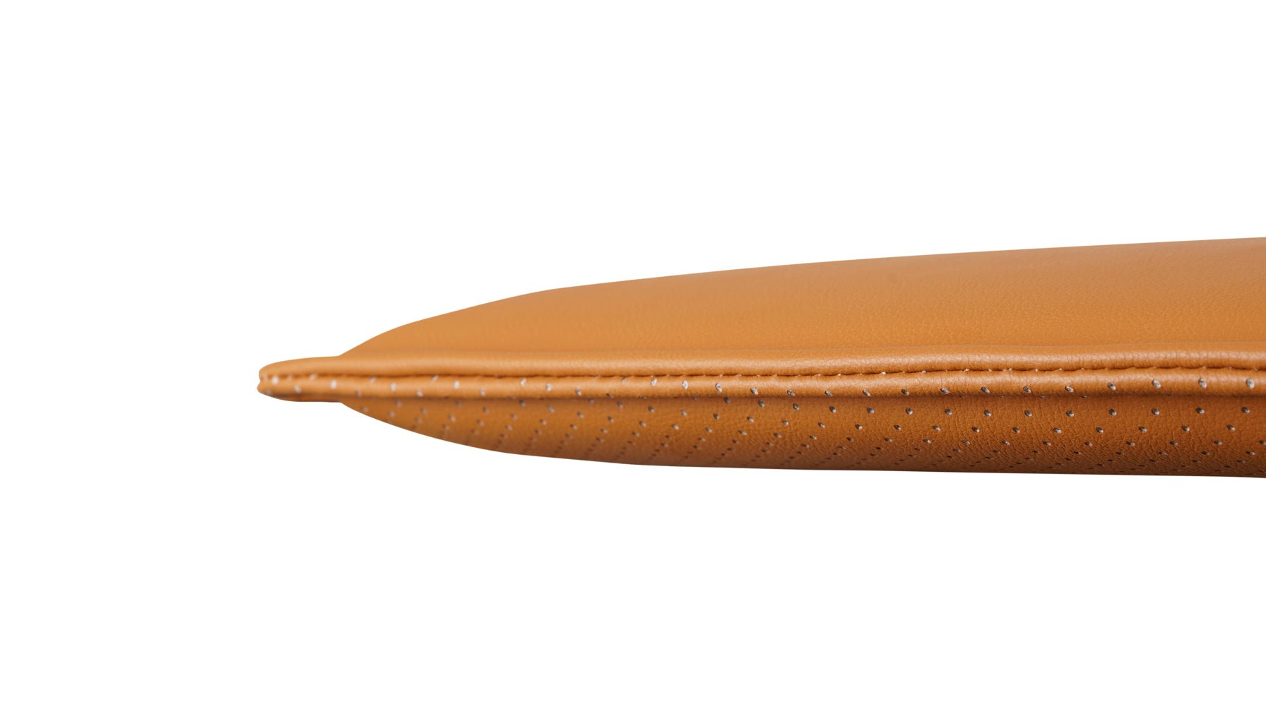 Coussin d'assise - Chaise de salle à manger à dossier rabattable, cognac