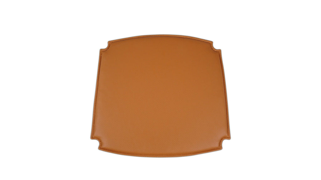 Coussin d'assise - Chaise de salle à manger à dossier rabattable, cognac