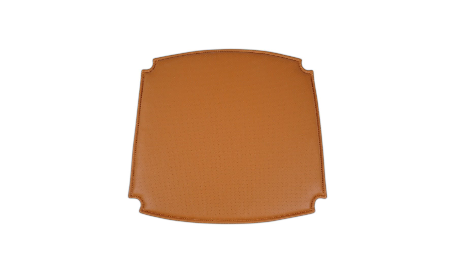 Coussin d'assise - Chaise de salle à manger à dossier rabattable, cognac
