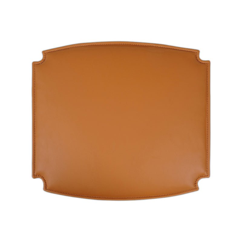 Coussin d'assise - Chaise de salle à manger à dossier rabattable, cognac