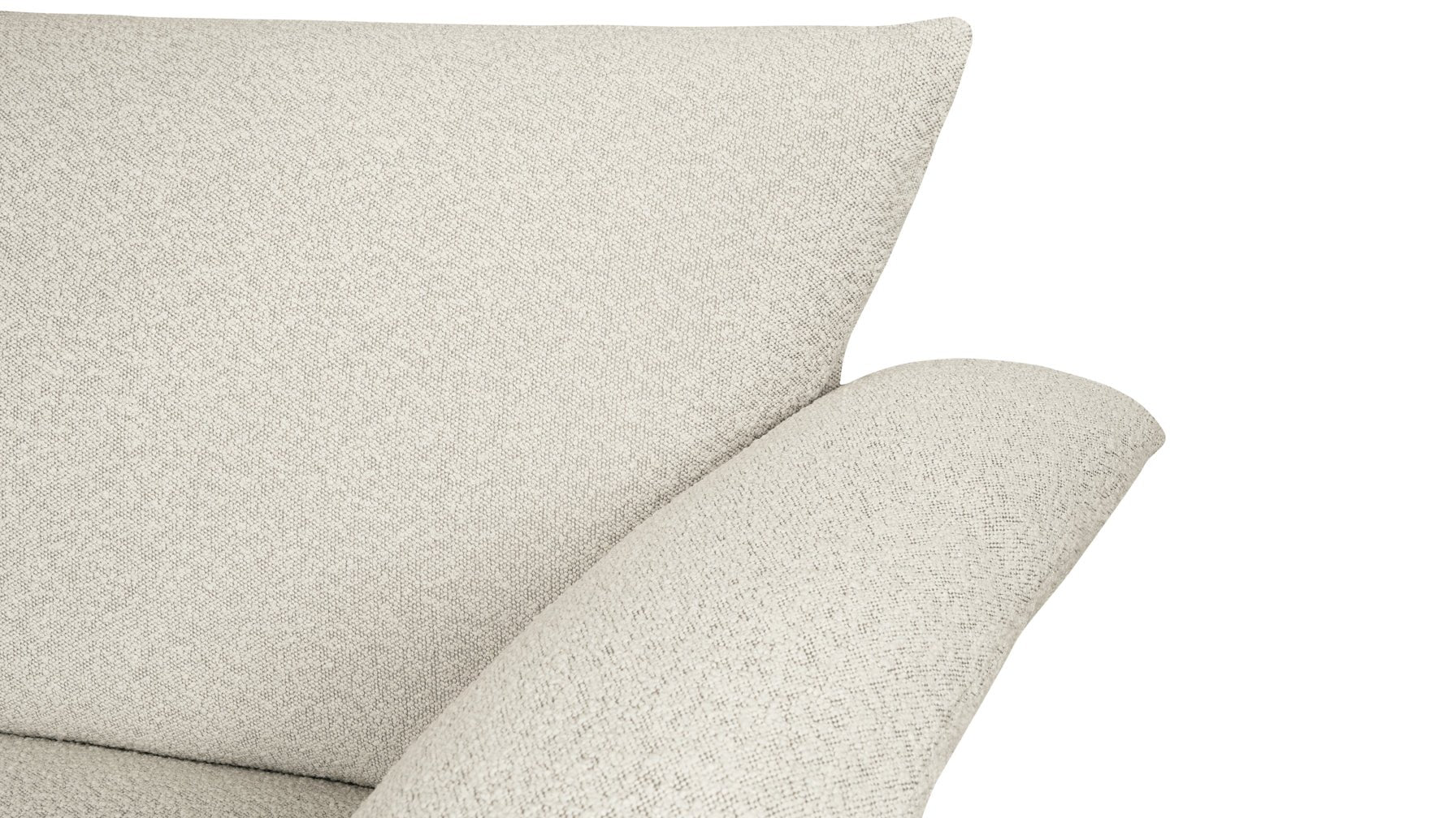 Fauteuil Pillow Talk, givre chaud