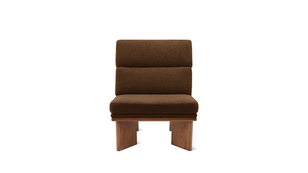 Fauteuil lounge Frame, noyer, Cub