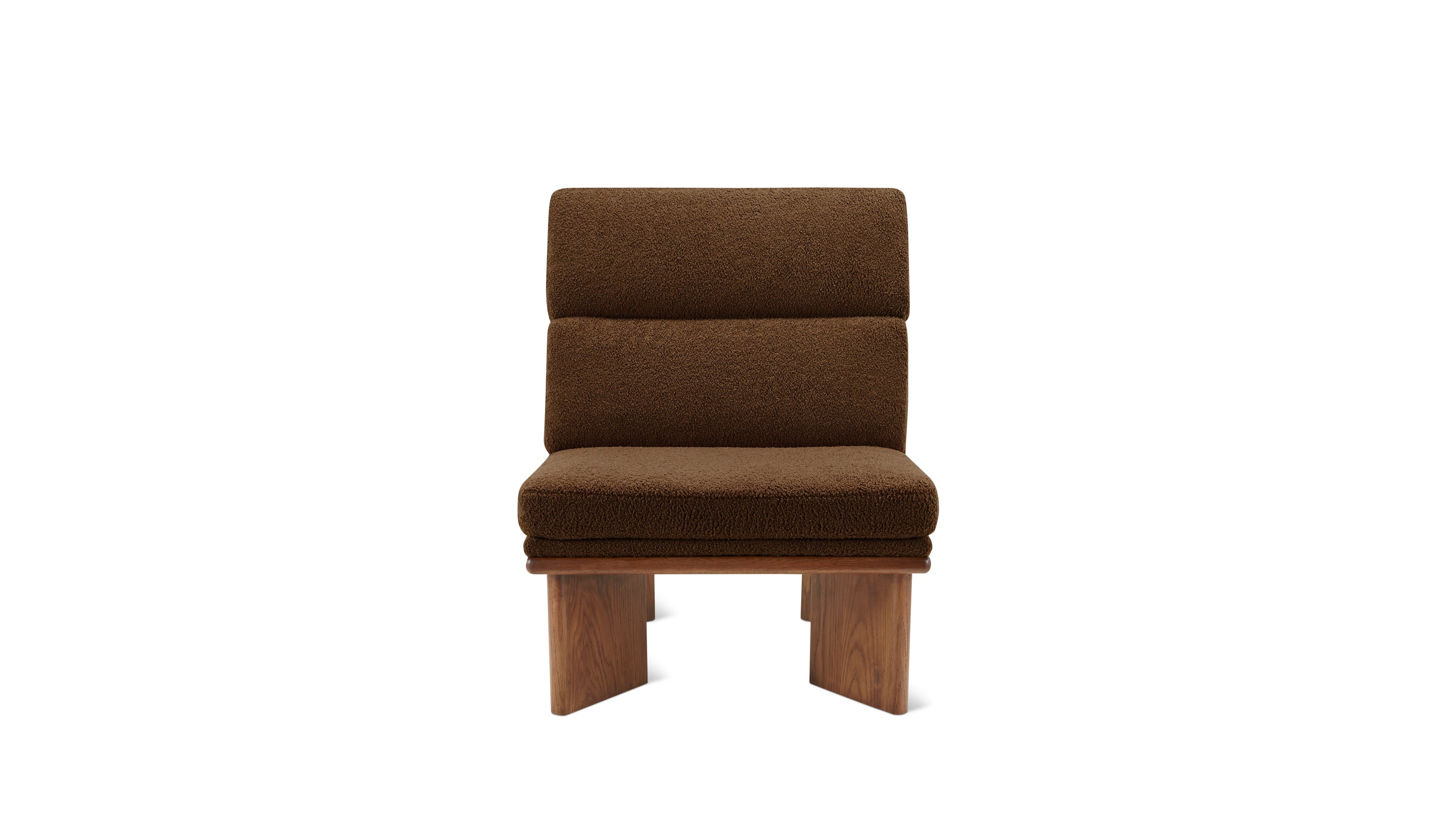 Fauteuil lounge Frame, noyer, Cub
