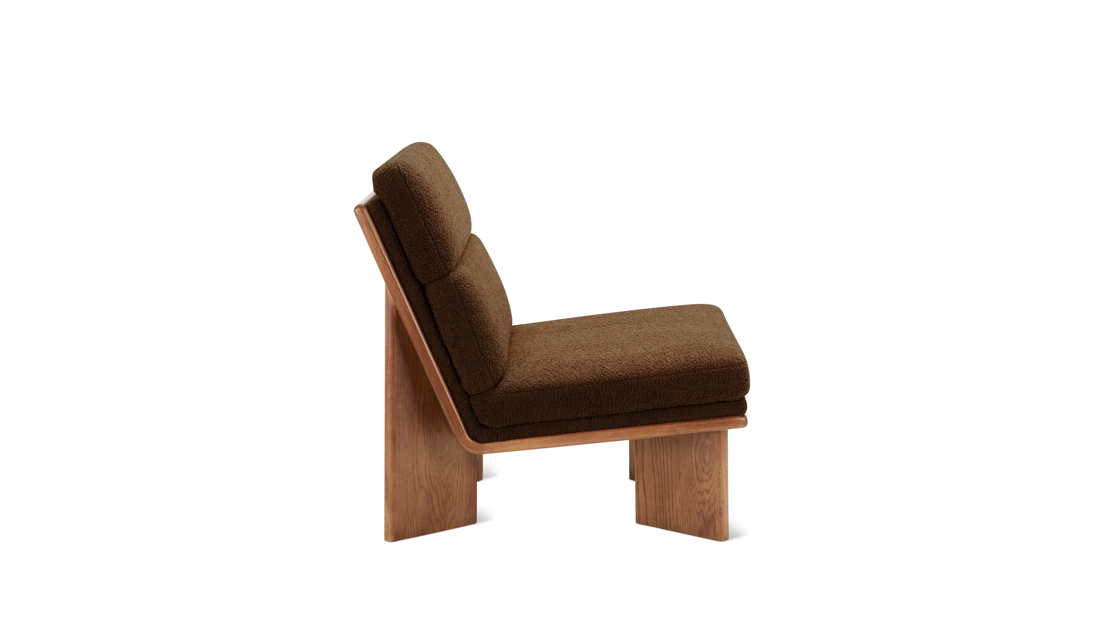 Fauteuil lounge Frame, noyer, Cub