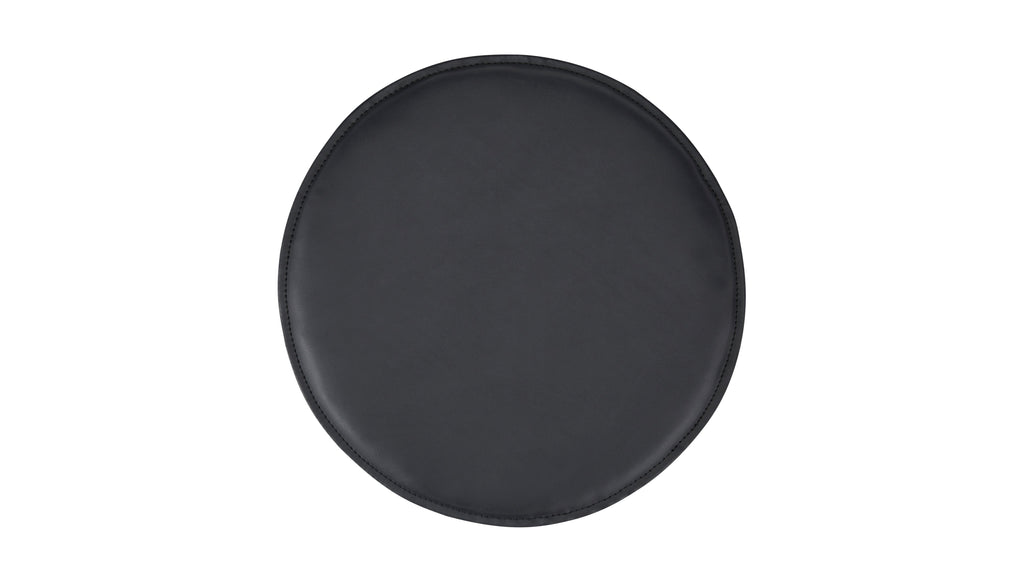 Coussin de siège rond, noir