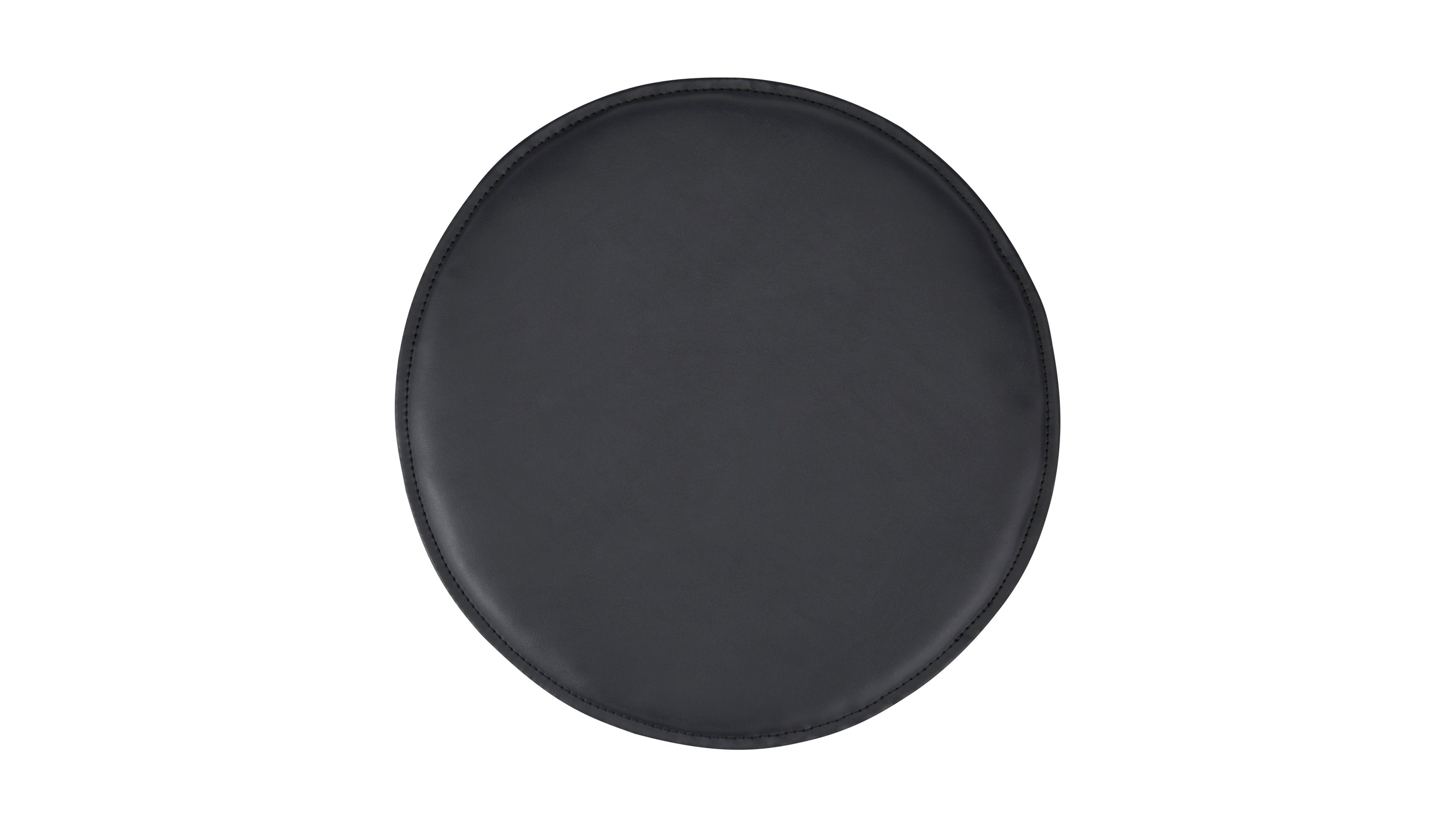 Coussin de siège rond, noir