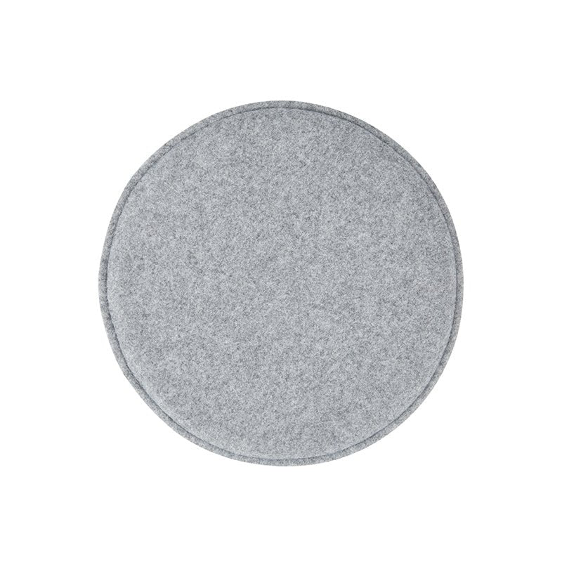 Coussin d'assise rond, feutre gris