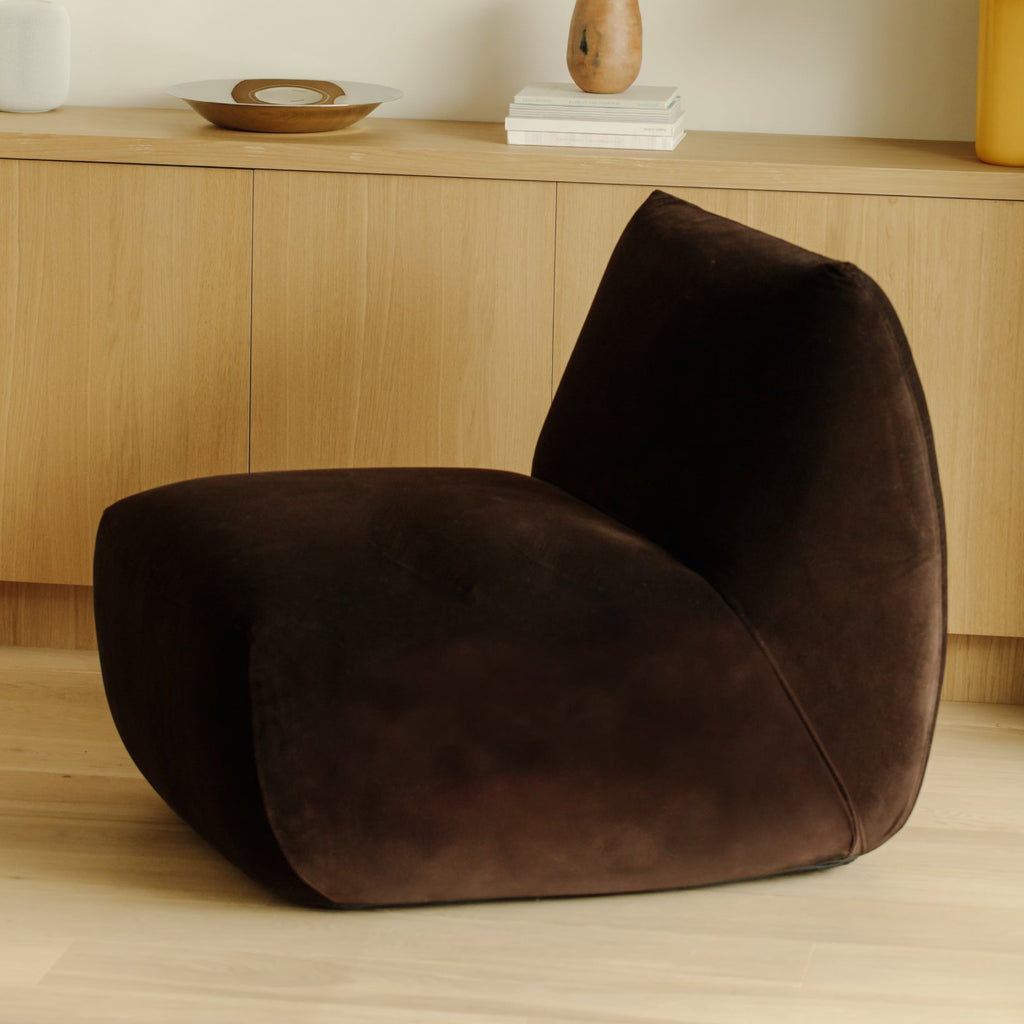 Fauteuil Close To You, couleur chocolat