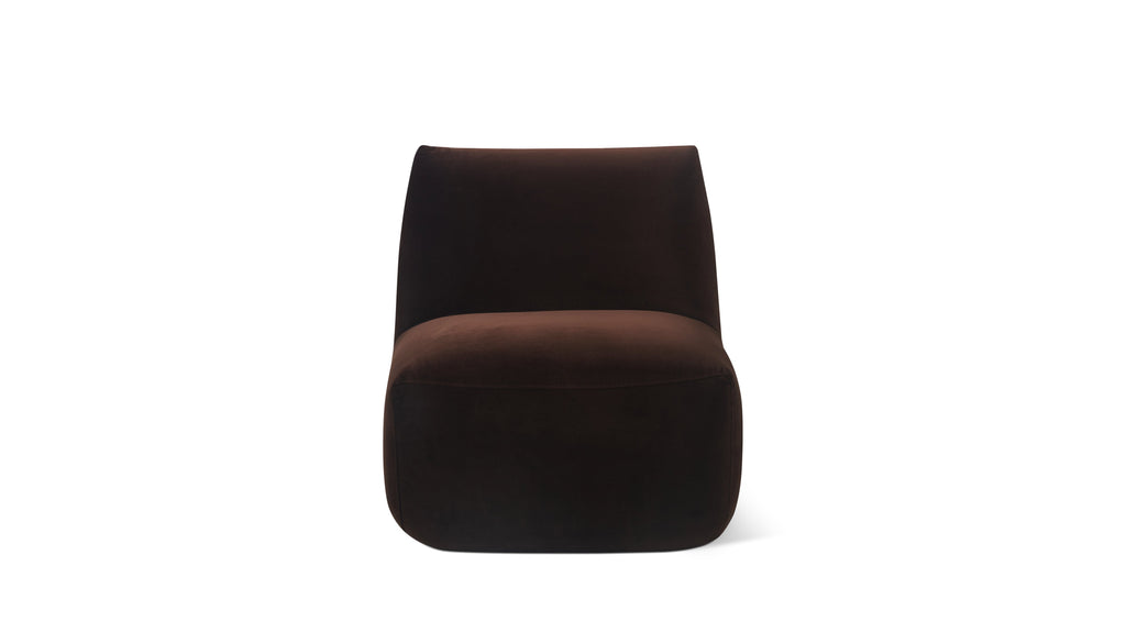 Fauteuil Close To You, couleur chocolat