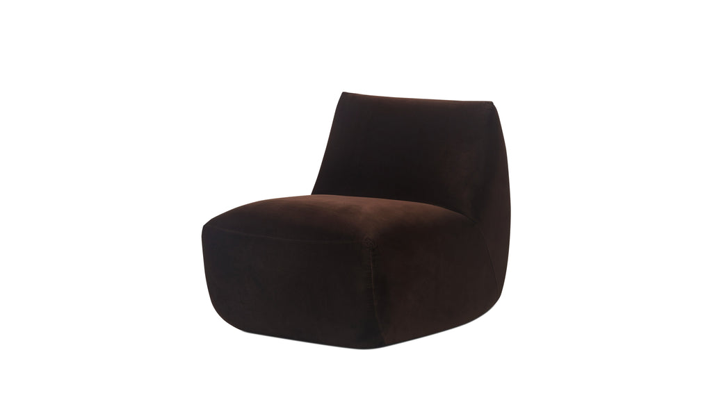 Fauteuil Close To You, couleur chocolat
