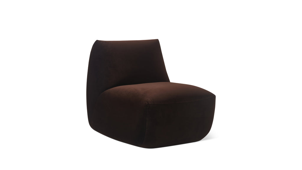 Fauteuil Close To You, couleur chocolat