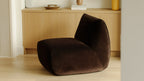 Fauteuil Close To You, couleur chocolat
